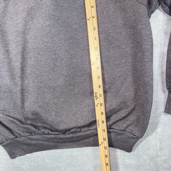 Vintage Pannill Sweatshirt Mens Large Gray Crewneck Pullover Raglan USA Blank - Picture 7 of 7